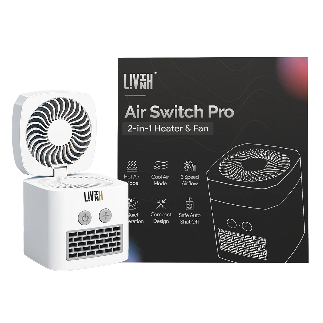 LivinH Air Switch Pro 2 in 1 heater and fan